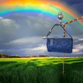 Esteelauder kurplu şık yumuşak el makyaj çantası genişlik-18-derinlik-13- VİNTAGE - 1