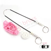 Hyundai Starex H-1 Grand MK2 TQ 2007–2024 824044H010 İçin Elektrikli Ön Sağ Cam Kriko Tamir Seti thumbnail 2