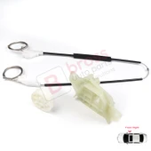 Hyundai Accent MK2 LC 2000-2006 4/5-Kapı 8240425010 İçin Ön Sağ Kapı Cam Kriko Tamir Seti thumbnail 5