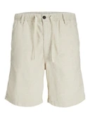 Jack Jones Jaıden Campaıng Keten Karıiımlı Erkek Şort 12274968 thumbnail 1