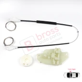 Hyundai Accent MK2 LC 2000-2006 4/5-Kapı 8240425010 İçin Ön Sağ Kapı Cam Kriko Tamir Seti thumbnail 1