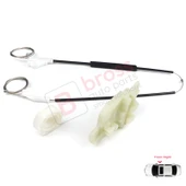 Hyundai Accent MK2 LC 2000-2006 4/5-Kapı 8240425010 İçin Ön Sağ Kapı Cam Kriko Tamir Seti thumbnail 4