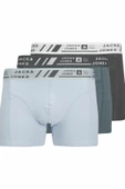 Jack Jones Cangus Solıd 3 Lü Paket Erkek Boxer 12277576 - 1
