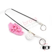 Hyundai Starex H-1 Grand MK2 TQ 2007–2024 824034H010 İçin Elektrikli Ön Sol Cam Kriko Tamir Seti thumbnail 1