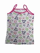 12 li Paket Sedef Yıldızı İp Askılı Desenli Kız Çocuk Atlet 1095 thumbnail 3