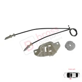 Hyundai Starex H-1 MK1 A1 1997-2007 824034A010 İçin Elektrikli Ön Sol Cam Kriko Tamir Seti thumbnail 2