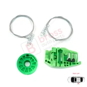 BMW 3 Serisi E90 E91 2004-2012 4/5 Kapı 51357140589 İçin Elektrikli Arka Sol Cam Kriko Tamir Seti thumbnail 1