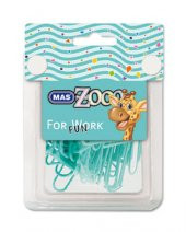 Mas Zooo - Şeffaf Dörtgen Kutu Plastik Kaplı Ataş-No:3-Turkuaz - 1