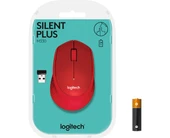 Logitech M330 Sessiz Kablosuz Optik Mouse - Kırmızı - 6