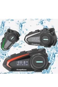 FM Radyolu Kask Kulaklığı Su Geçirmez Bluetooth 5.3 Motosiklet Kask Kulaklık - 3