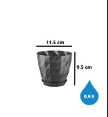 Omnipazar SO-KRT1 Dekoratif Kristal Saksı Takımı 0.6 Litre No 1 thumbnail 2