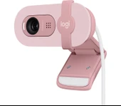 Logitech BRIO 100 Full HD 1080p Gizlilik Kapaklı Mikrofonlu Web Kamerası - Pembe - 1