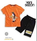 Triliya Pamuklu Unisex Çocuk Kapri Takımı (Cepli & Kordonlu, 3-12 Yaş) TRL-29 - 2