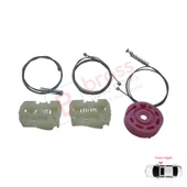 Hyundai I30 MK1 FD 2007-2012 5-Kapı 824812L001 İçin Elektrikli Ön Sağ Cam Kriko Tamir Seti thumbnail 4