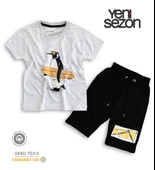 Triliya Pamuklu Unisex Çocuk Kapri Takımı (Cepli & Kordonlu, 3-12 Yaş) TRL-29 - 3