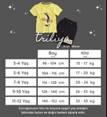 Triliya Pamuklu Unisex Çocuk Kapri Takımı (Cepli & Kordonlu, 3-12 Yaş) TRL-29 - 8