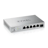 ZYXEL XMG-105 5 PORT 2.5G + 1G SFP/10G SFP+ MULTIGIGABIT METAL YONETILEMEZ DESKTOP SWITCH thumbnail 1
