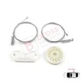 Mercedes CLK Class W209 C209 A209 2002-2009 Coupe Convertible İçin Arka Sağ Cam Kriko Tamir Seti thumbnail 2