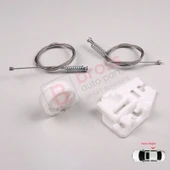 BMW 3 Serisi E46 1998-2005 4/5 Kapı 51358212100 İçin Arka Sağ Kapı Cam Kriko Tamir Seti thumbnail 5