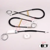 VW New Beetle Cabriolet Convertible 2003-2010 1Y0837462 İçin Elektrikli Ön Sağ Cam Kriko Tamir Seti thumbnail 2