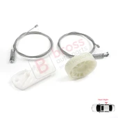 Mercedes CLK Class W209 C209 A209 2002-2009 Coupe Convertible İçin Arka Sağ Cam Kriko Tamir Seti thumbnail 5