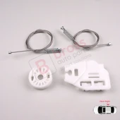 BMW 3 Serisi E46 1998-2005 4/5 Kapı 51358212100 İçin Arka Sağ Kapı Cam Kriko Tamir Seti thumbnail 2