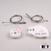 BMW 3 Serisi E46 1998-2005 4/5 Kapı 51358212100 İçin Arka Sağ Kapı Cam Kriko Tamir Seti thumbnail 4