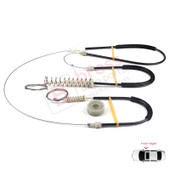 VW Scirocco MK3 137 138 2008–2017 3-Kapı Hatchback Van 1K8837462 İçin Elektrikli Ön Sağ Cam Kriko Tamir Seti thumbnail 1