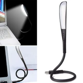 BUFFER® USB Girişli 14 Ledli 3 Kademeli Dokunmatik Masa/Kitap Okuma Lambası Ledi Siyah - 1
