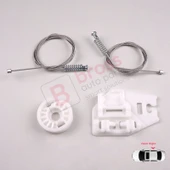 BMW 3 Serisi E46 1998-2005 4/5 Kapı 51358212100 İçin Arka Sağ Kapı Cam Kriko Tamir Seti thumbnail 1