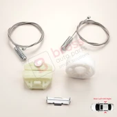 Saab 9-3 MK1 YS3D 1998-2003 900 NG 1994-1998 5-Kapı HB İçin Arka Sağ veya Sol Cam Kriko Tamir Seti thumbnail 5