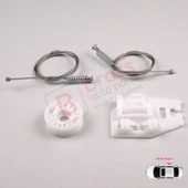 BMW 3 Serisi E46 1998-2005 4/5 Kapı 51358212100 İçin Arka Sağ Kapı Cam Kriko Tamir Seti thumbnail 3