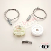 Saab 9-3 MK1 YS3D 1998-2003 900 NG 1994-1998 5-Kapı HB İçin Arka Sağ veya Sol Cam Kriko Tamir Seti thumbnail 3