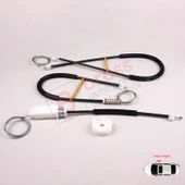 VW New Beetle Cabriolet Convertible 2003-2010 1Y0837462 İçin Elektrikli Ön Sağ Cam Kriko Tamir Seti thumbnail 3