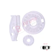 VW Beetle Cabriolet 2003-2010 İçin Arka Sol Sürgülü Cam Seti thumbnail 3