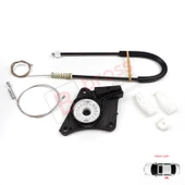 VW New Beetle Cabriolet Convertible 2003-2010 1Y0898291 İçin Elektrikli Arka Sol Cam Kriko Seti thumbnail 3