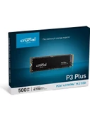 Crucial 500GB Crucial P3 Plus 3D NAND GEN4 NVMe PCIe M.2 SSD (4700-1900 MB-s) CT500P3PSSD8 Ssd Disk - 2