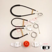 Citroen Xsara N2 N0 1997-2010 Estate SW Coupe 9221H4 İçin Elektrikli Ön Sol Cam Kriko Tamir Seti thumbnail 1