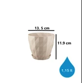 Omnipazar SO-KRT2 Dekoratif Kristal Saksı Takımı 1.15 Litre No 2 thumbnail 2