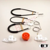 Citroen Xsara N2 N0 1997-2010 Estate SW Coupe 9221H4 İçin Elektrikli Ön Sol Cam Kriko Tamir Seti thumbnail 3