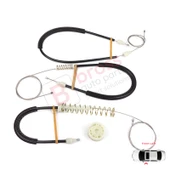 BMW 6 Serisi F06 Gran Coupe 2011-2018 51337268797 İçin Ön Sol Kapı Cam Kriko Tamir Seti thumbnail 1