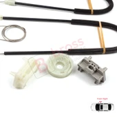 Ford Focus MK1 1998-2007 2/3 Kapı HB Coupe 1331618 İçin Elektrikli Sağ Kapı Cam Kriko Tamir Seti - 1