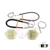 BMW 1 E87 2003-2012 5-Kapı Hatchback 51337138466 İçin Ön Sağ Cam Kriko Tamir Seti thumbnail 1