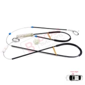 Mini Cooper MK1 R50 R52 R53 2001-2008 HB Convertible 51337039452 İçin Sağ Kapı Cam Kriko Seti thumbnail 5