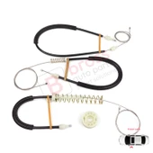 BMW 6 Serisi F06 Gran Coupe 2011-2018 51337268797 İçin Ön Sol Kapı Cam Kriko Tamir Seti thumbnail 2