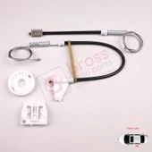 Skoda Octavia MK1 1U 2001-2010 Makyajlı Kasa İçin Elektrikli Arka Sol Kapı Cam Kriko Tamir Seti thumbnail 1