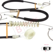 BMW 6 Serisi F06 Gran Coupe 2011-2018 51337268797 İçin Ön Sol Kapı Cam Kriko Tamir Seti thumbnail 5