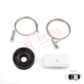 Jaguar XK8 XKR X100 1997-2006 Coupe Convertible C2N3914 İçin Arka Sol Cam Kriko Tamir Seti thumbnail 5