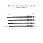 Mitsubishi Colt Smart 1 5 CDI İçin 4 Adet Isıtma Buji 11 5V GN058 thumbnail 4