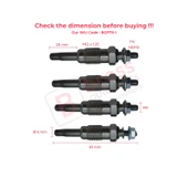 Audi Ford Nissan Renault Seat Skoda Volvo VW 1.9 Motor için 4 Adet Isıtma Bujisi 11V 7700867617 thumbnail 4